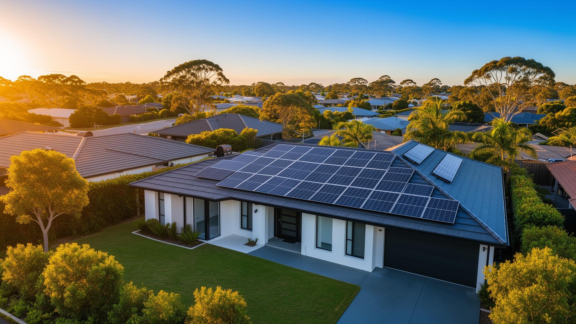 Solar panels in Marion, Australia